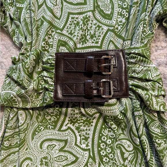 Michael Kors - Green Paisley Dress with Belt - Picture 3 of 3